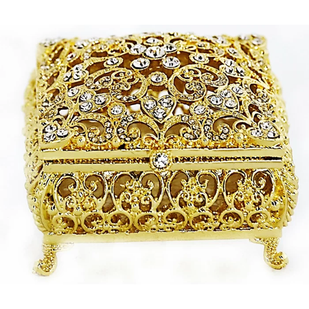 Gold jewelry box