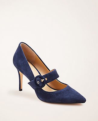 Narcissa Suede Mary Jane Pumps