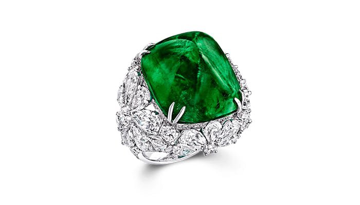Graff, Cabochon Emerald ring
