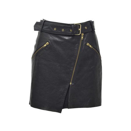 Black Leather Skirt (belted)