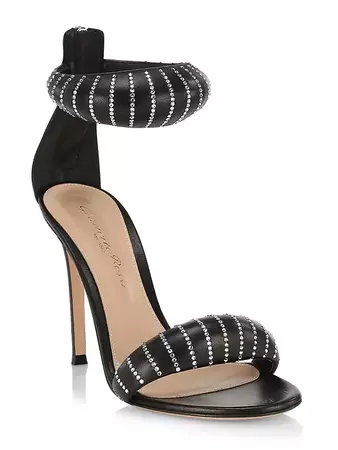 Shop Gianvito Rossi Bijoux Sequined Nappa Leather Sandals | Saks Fifth Avenue
