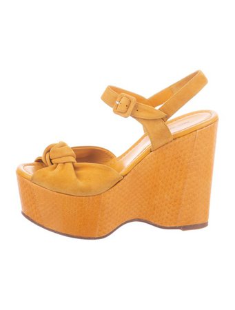 Paul Andrew Platform Wedge Sandals - Shoes - PAA22783 | The RealReal