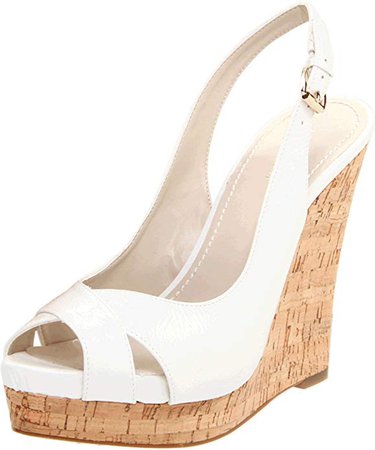 Nine West LaffNPlay Womens White Wedges Heels Shoes Size New/Display: Amazon.co.uk: Shoes & Bags