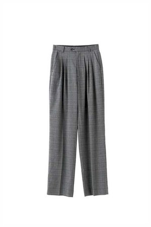High-waisted tartan trousers with darts and wide leg bottom - MissSixty