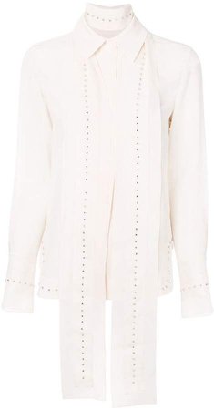 rhinestone-embellished blouse
