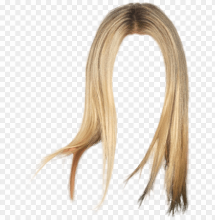 blonde straight hair