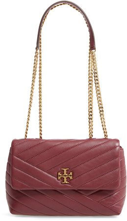 Kira Chevron Quilted Small Convertible Leather Crossbody Bag
