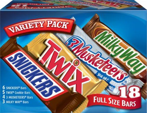 Mars Full Size Chocolate Halloween Candy Bars Variety Pack, 18 ct - Kroger