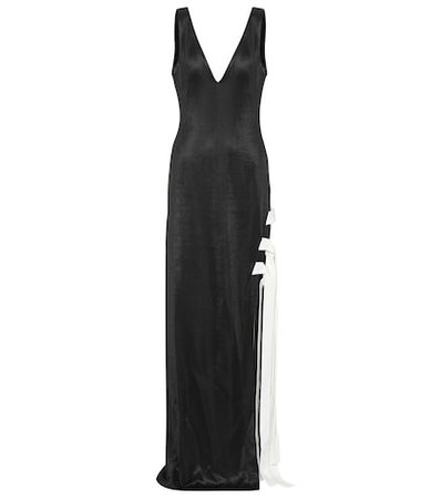 Stretch jersey gown