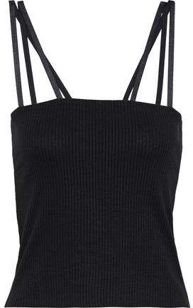 The Range Cropped Ribbed-knit Tank