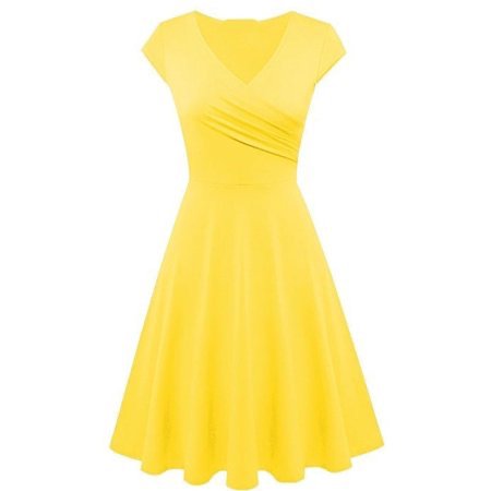 simple yellow dress