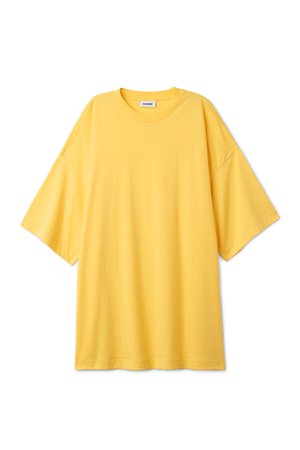Huge T-shirt Dress - Light Yellow - Dresses & Jumpsuits - Weekday SE