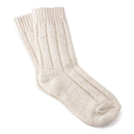 Offwhite Cotton Twist Damen Socks