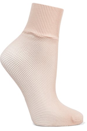 Wolford | Roller rib-trimmed fishnet socks | NET-A-PORTER.COM