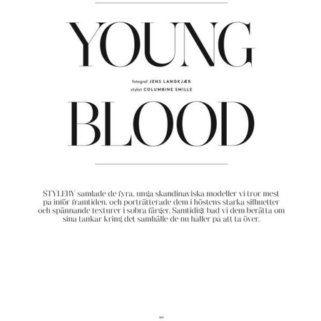 young blood magazine text