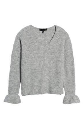 VERO MODA Simone Ruffle Sleeve Sweater | Nordstrom