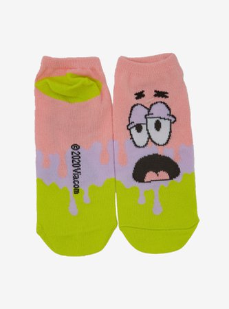 SpongeBob SquarePants Patrick Melting No-Show Socks