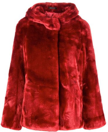 faux fur hooded jacket