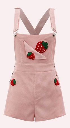 strawberry overalls