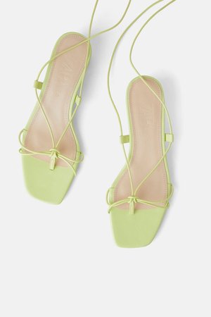 Zara green heels