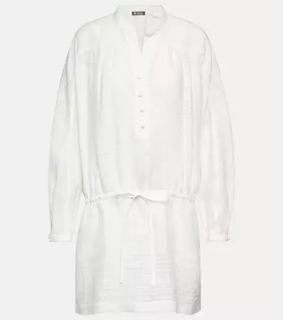 Cotton Minidress in White - Loro Piana | Mytheresa