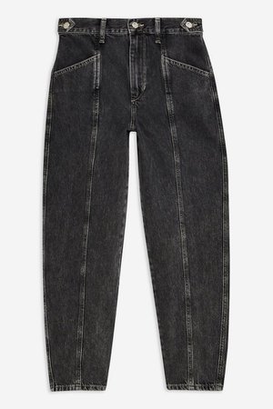 Black Waistband Ovoid Jeans | Topshop black