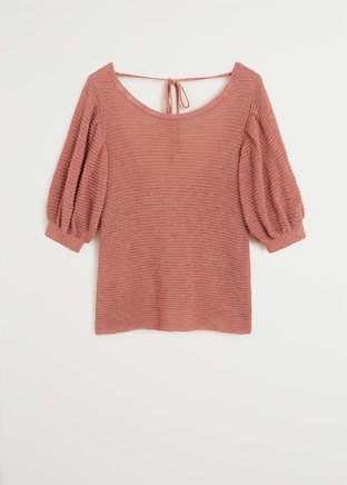Textured knit top - Women | Mango USA rust