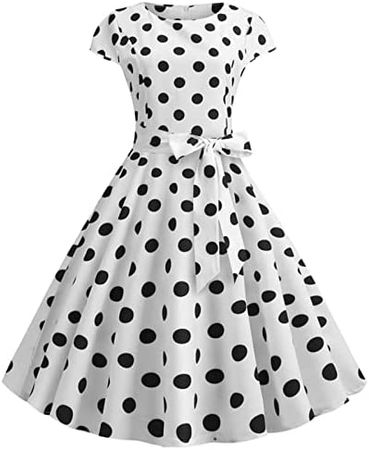 Amazon.com: Black Dresses for Women Plus Size 50s Dress Women Vintage Cocktail Halter Dress 1950s Rockabilly Party Dress : Clothing, Shoes & Jewelry