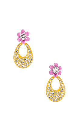 DANNIJO Blossom Earring in Yellow | REVOLVE