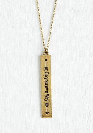 Go Your Own Way Necklace