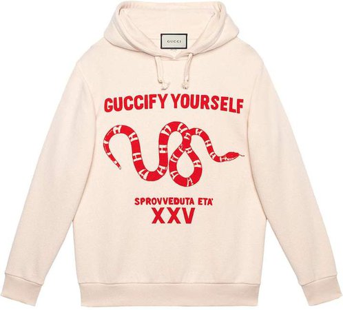 Guccify Yourself print sweatshirt