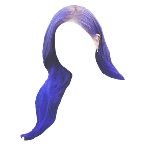 Purple Blue Hair PNG