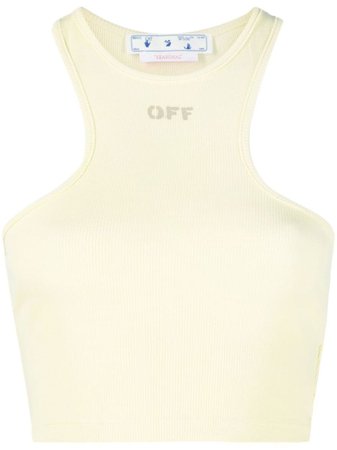 Off-White Off Stamp Cropped Top - Farfetch