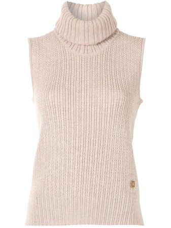 Chanel Pre-Owned 2001 Roll Neck Knitted Top - Farfetch