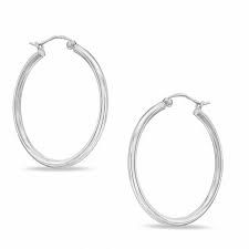 white hoop earrings - Google Search