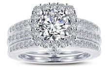 Infinite Love Simulated Diamond Wedding Ring Set
