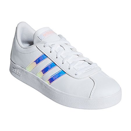 Adidas Vl Court 2.0 K Girls Sneakers, Color: White - JCPenney