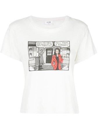 White Re/done Comic Strip T-Shirt | Farfetch.com