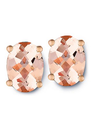 Le Vian® 1.75 ct. t.w. Peach Morganite Earrings in Rose Gold Plated Sterling Silver