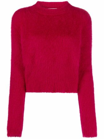 There Was One textured crew-neck knitted jumper - FARFETCH