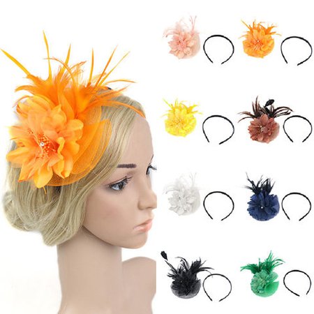 Fascinators for Women Tea Party Wedding Headband Feather Brooch Hair Clip 2019 Girl Feathers Wedding Hat for women Fashion|Women's Hair Accessories| - AliExpress