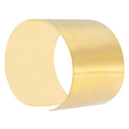 Jona 18 Karat Satin Yellow Gold Cuff Bracelet