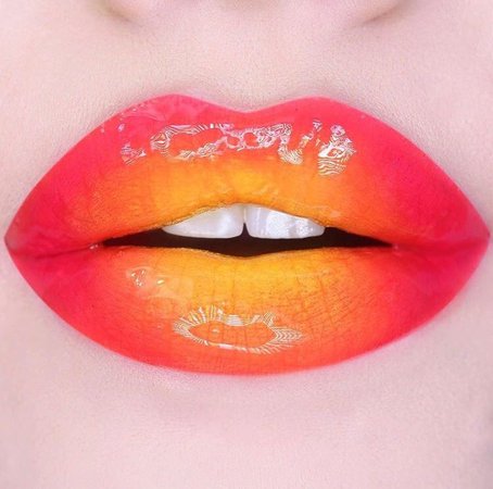 red yellow orange lip - Google Search