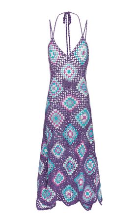 Strappy Crochet Maxi Dress by MY BEACHY SIDE | Moda Operandi