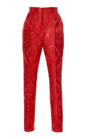 Jacquard High-Rise Trouser by Dolce & Gabbana | Moda Operandi