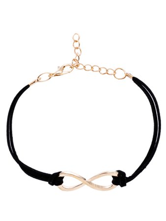 Black Criss Cross Detail Bracelet