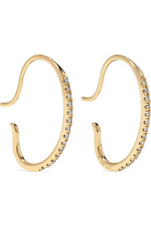 Hirotaka | Gossamer 10-karat gold diamond earrings | NET-A-PORTER.COM