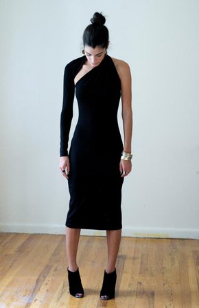 Black Dress / One Shoulder Dress / LBD / Little Black Dress / | Etsy