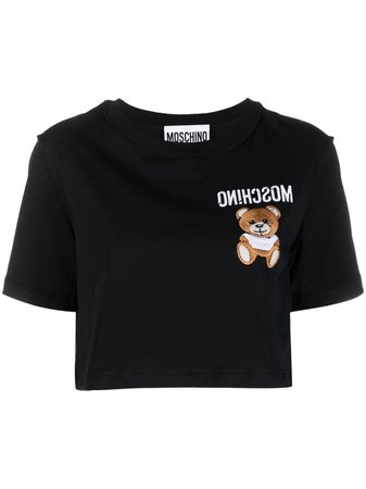 Moschino embroidered-design Cropped Top - Farfetch