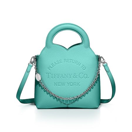Tiffany & Co. Return to Tiffany® Mini Tote Bag in Tiffany Blue® Leather